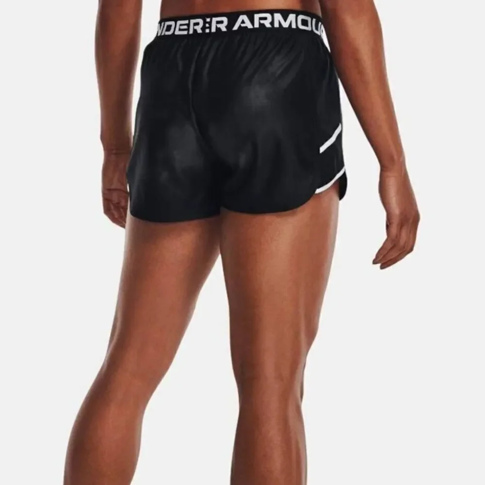 Under Armour 2.0 Black Athletic Shorts Moisture-Wicking Performance -H